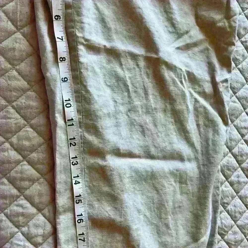 Jones New York linen/Cotten blend capris kaki - Picture 3 of 8